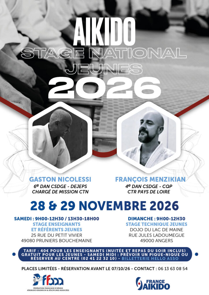 Stage national jeunes – Angers